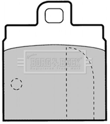 BORG & BECK Комплект тормозных колодок, дисковый тормоз BBP1308